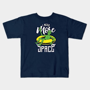 I Need More Space // Retro Summer Alien Martian Kids T-Shirt